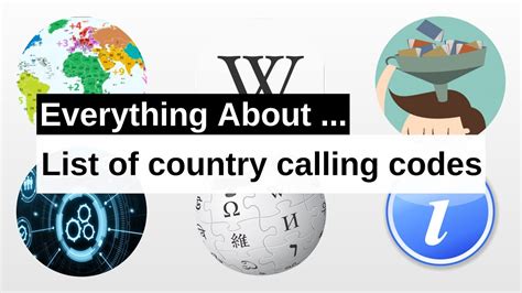 List of country calling codes – Travel guide at Wikivoyage.